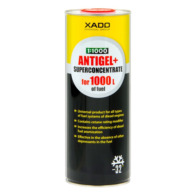 Diesel additive XADO ANTIGEL+ super concentrate 1 L