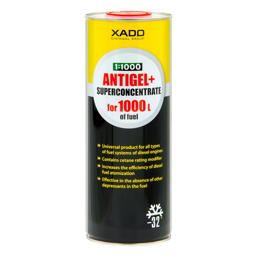 Присадка для дизельного палива XADO АНТИГЕЛЬ+ суперконцентрат 1 л