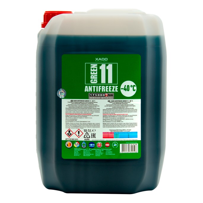 Antifreeze XADO Antifreeze Green 11 -40°С 10 L