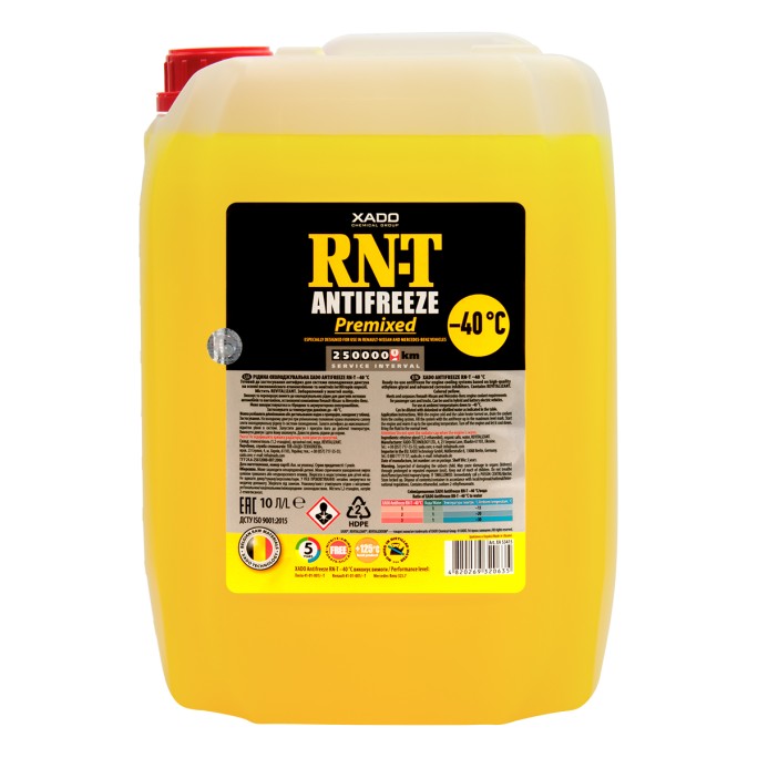 Engine antifreeze XADO Antifreeze RN-T -40°С 10 L