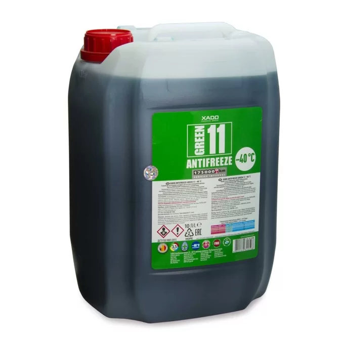Антифриз XADO Antifreeze Green 11 -40°С 10 л