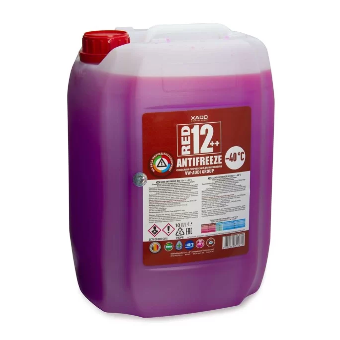 Антифриз XADO Antifreeze Red 12++ -40°С 10 л